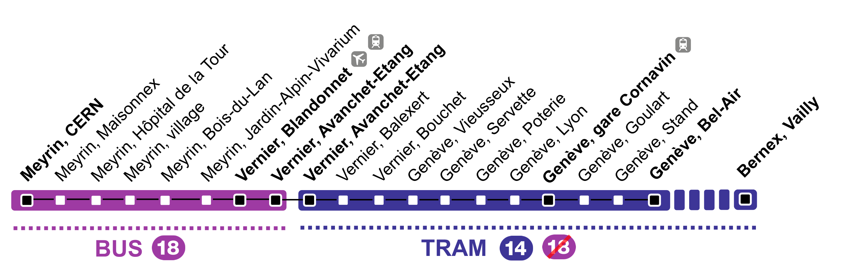 Tram18 works on 16 and 17 August 2025