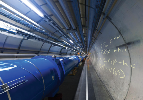 LHC Tunnel with the formula