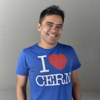 Man T-Shirt I love CERN blue
