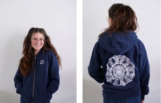 Hoody CMS women front and back